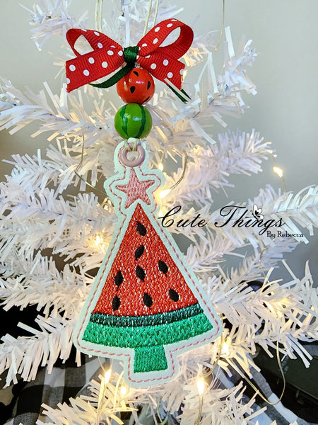 Watermelon Christmas Tree Bookmark/Ornament
