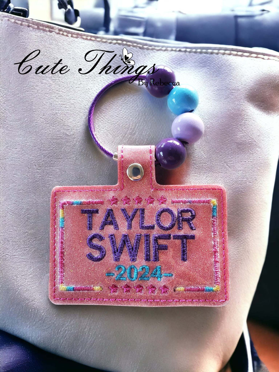 ITH Digital Embroidery Pattern for Taylor Swift Snap Tab / Key Chain, – Bad  Bobbin