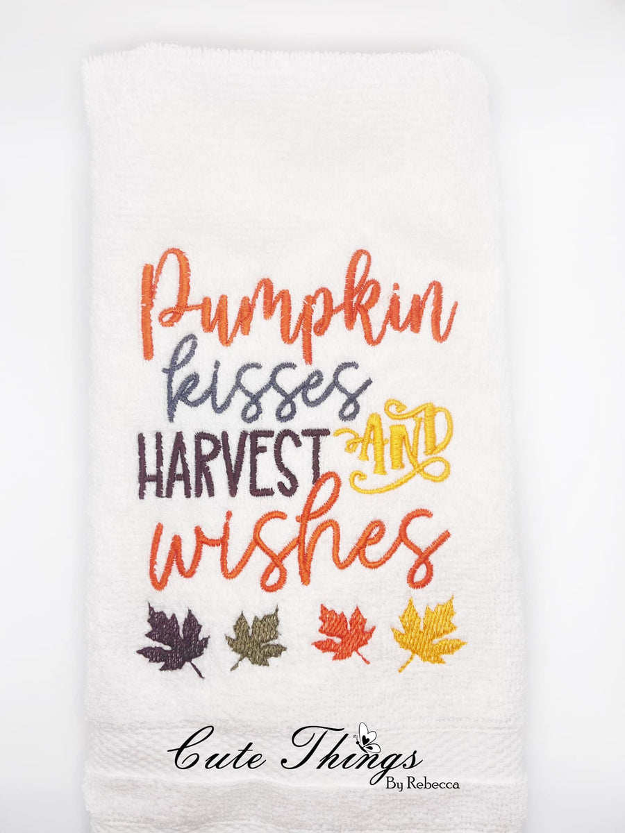 Pumpkin kisses and harvest best sale wishes blanket