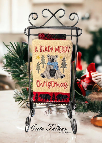A Beary Merry Christmas Mini Quilt
