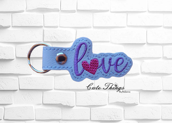 Love with a Heart Snap Tab
