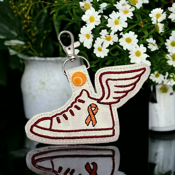 Awareness Shoe with Wings Snap Tab