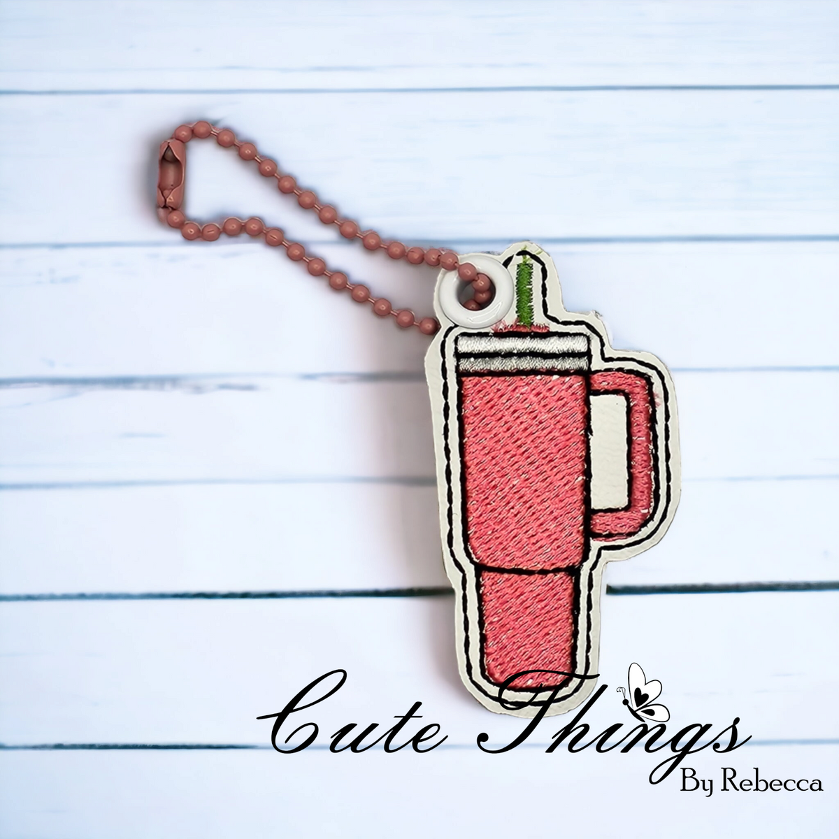 Tumbler Cup Charm – Cute Things By Rebecca Embroidery