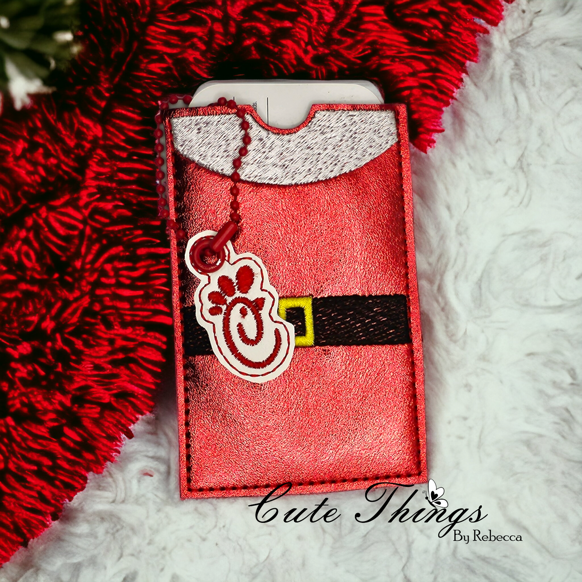 Chick-fil-a Bookmark/Ornament – Cute Things By Rebecca Embroidery