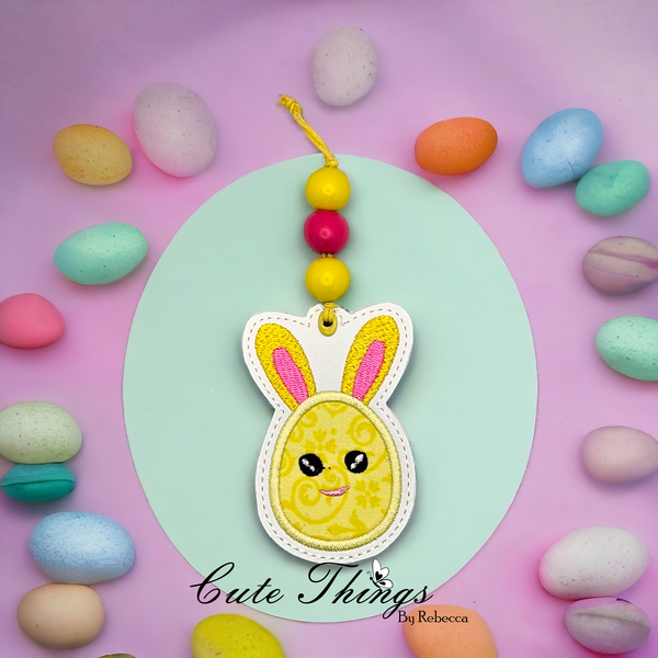 Bunny Egg Applique Bookmark/Ornament