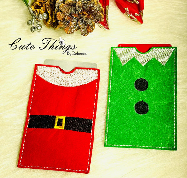 Santa and Elf Card Holder