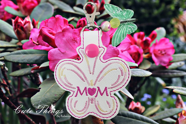 Butterfly Mom Snap Tab