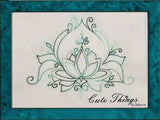 Lotus DIGITAL Embroidery File 4x4, 5x7, 6x10