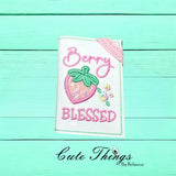 Berry Blessed Applique Notebook Cover