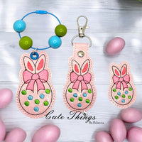 Bunny Egg With Bow ITH