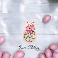 Bunny Egg With Bow ITH