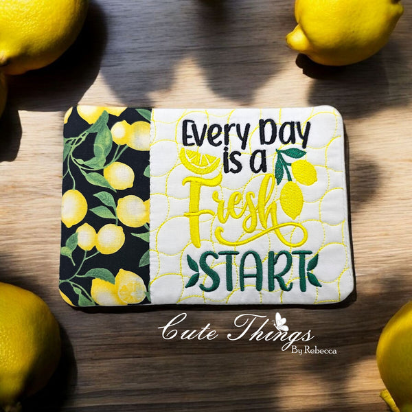 Every Day Is A Fresh Start Mug Rug