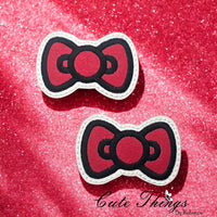 HK Bow Applique Snap Clip Cover