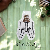 Lady Reading a Book Magnet Book Mark