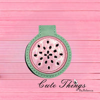 Watermelon Slice Applique Magnet Bookmark