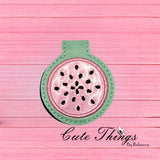 Watermelon Slice Applique Magnet Bookmark