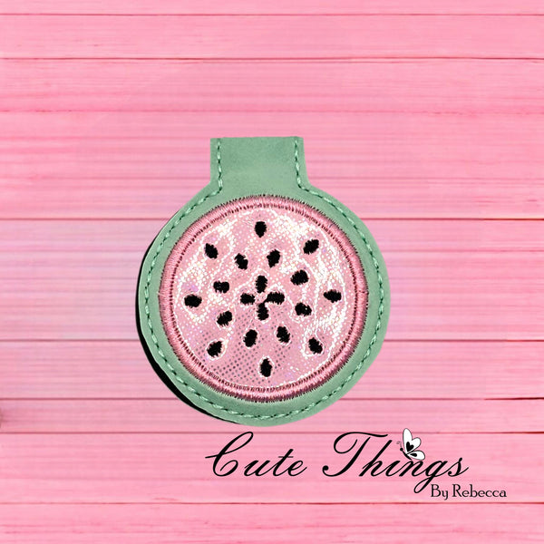 Watermelon Slice Applique Magnet Bookmark