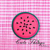 Watermelon Slice Applique Coaster ITH