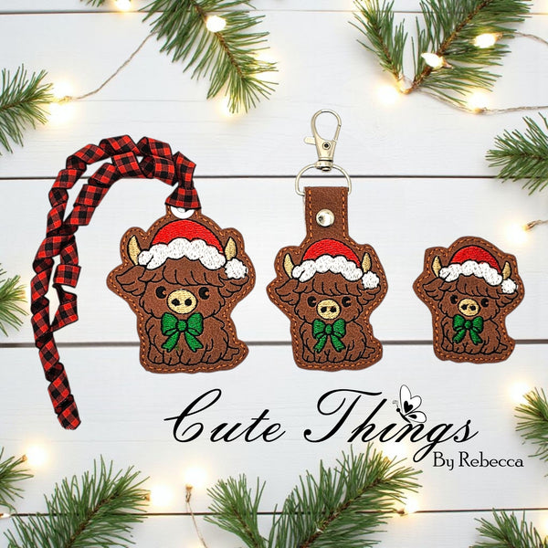 Cute Santa Cow ITH