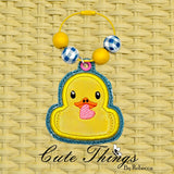 Applique Duck With Heart ITH