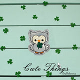 Cute Owl With Clover ITH