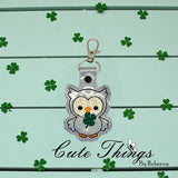 Cute Owl With Clover ITH