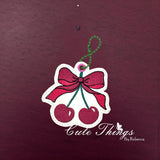 Bow With Cherries ITH