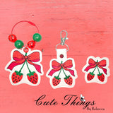Bow With Strawberries ITH