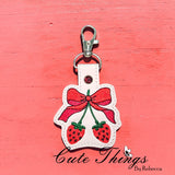 Bow With Strawberries ITH