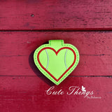 Tennis Heart Magnet Bookmark
