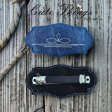 Western Hair Barrette ITH