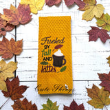 Fueled By Fall and Lattes Applique