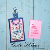 Bath and Body Works Card Sanitizer Holders Applique ITH