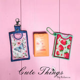 Bath and Body Works Card Sanitizer Holders Applique ITH