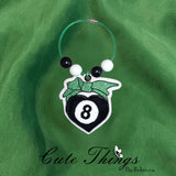 8 Ball Heart Raw Edge Applique ITH