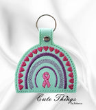 Awareness Boho Rainbow Snap Tab