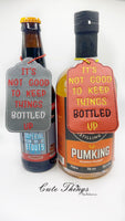 It's Not Good to Keep Things Bottled Up Bottle Tag