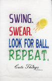 Swing. Swear. Look For Ball. Repeat. Applique