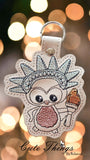 Liberty Owl Snap Tab