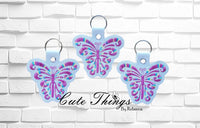 Bold Butterfly Snap Tab