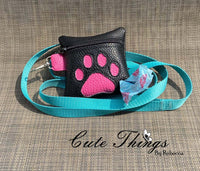 Paw Poo Bag Holder Reverse Applique