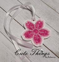 Dogwood Flower Applique Bookmark/Ornament