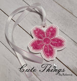 Dogwood Flower Applique Bookmark/Ornament