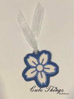 Dogwood Flower Applique Bookmark/Ornament