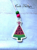 Watermelon Christmas Tree Bookmark/Ornament