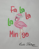 Fa la la la Mingo Applique