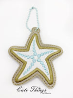 Starfish Applique Bookmark/Ornament