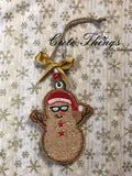 Beachy Snowman Bookmark/Ornament