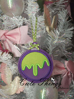 Slime Ball or Drip Applique Bookmark/Ornament