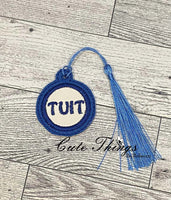 Round Tuit Applique Bookmark/Ornament